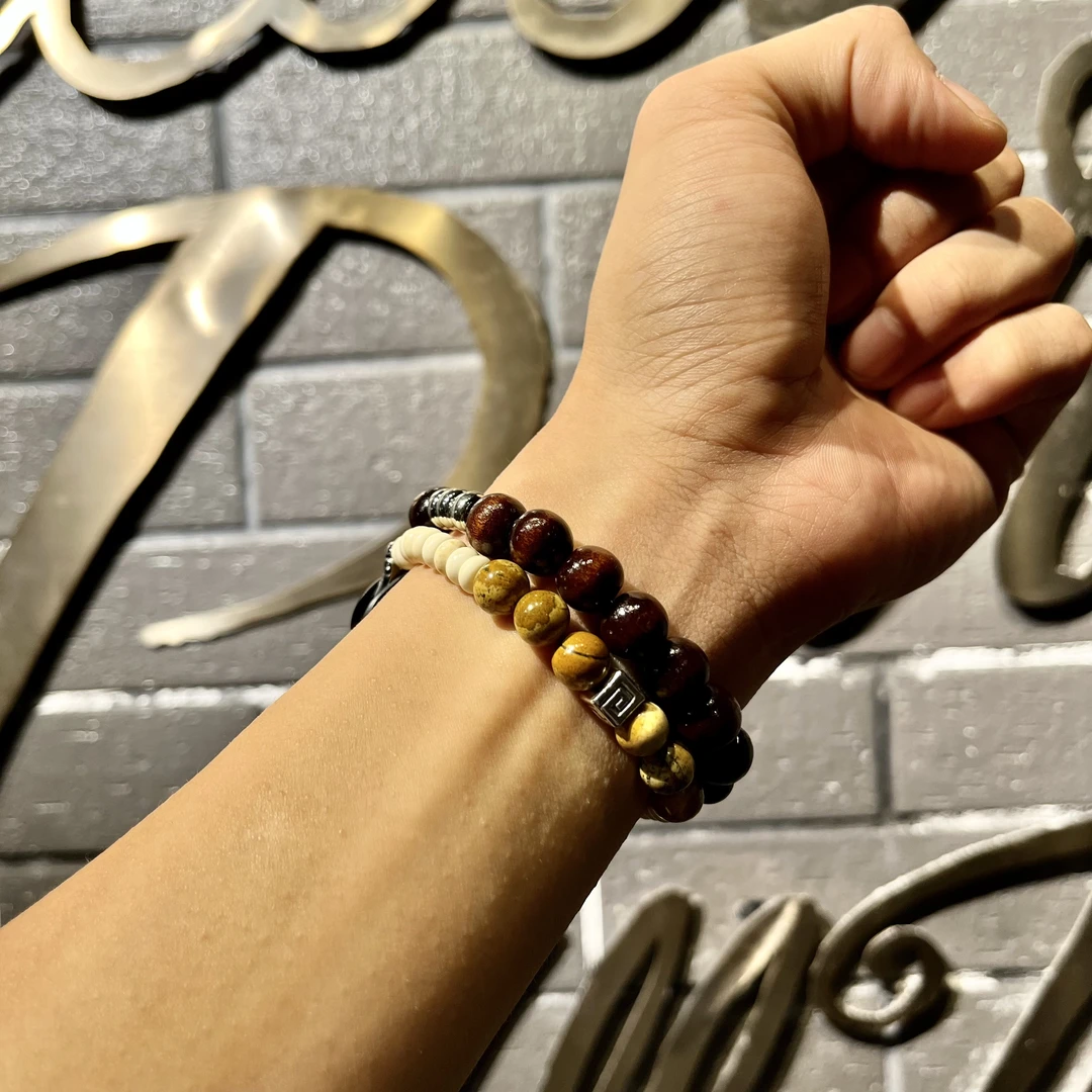 瑞馨宜ins风适用applewatch木质表棕表带苹果87654321串珠se小众