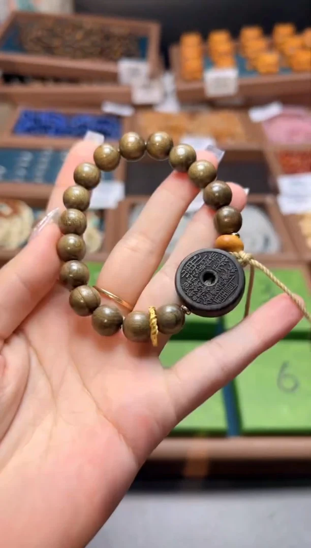 【闪购商品】绿檀手串/手链山鬼