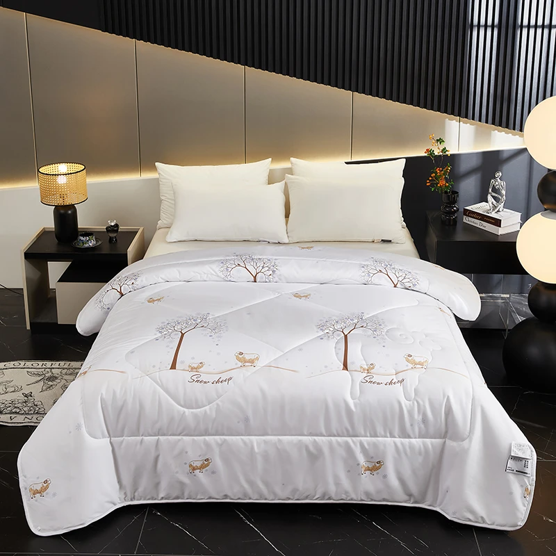 2024新款黑金系列100%羊毛被200*230cm冬恋5斤左右