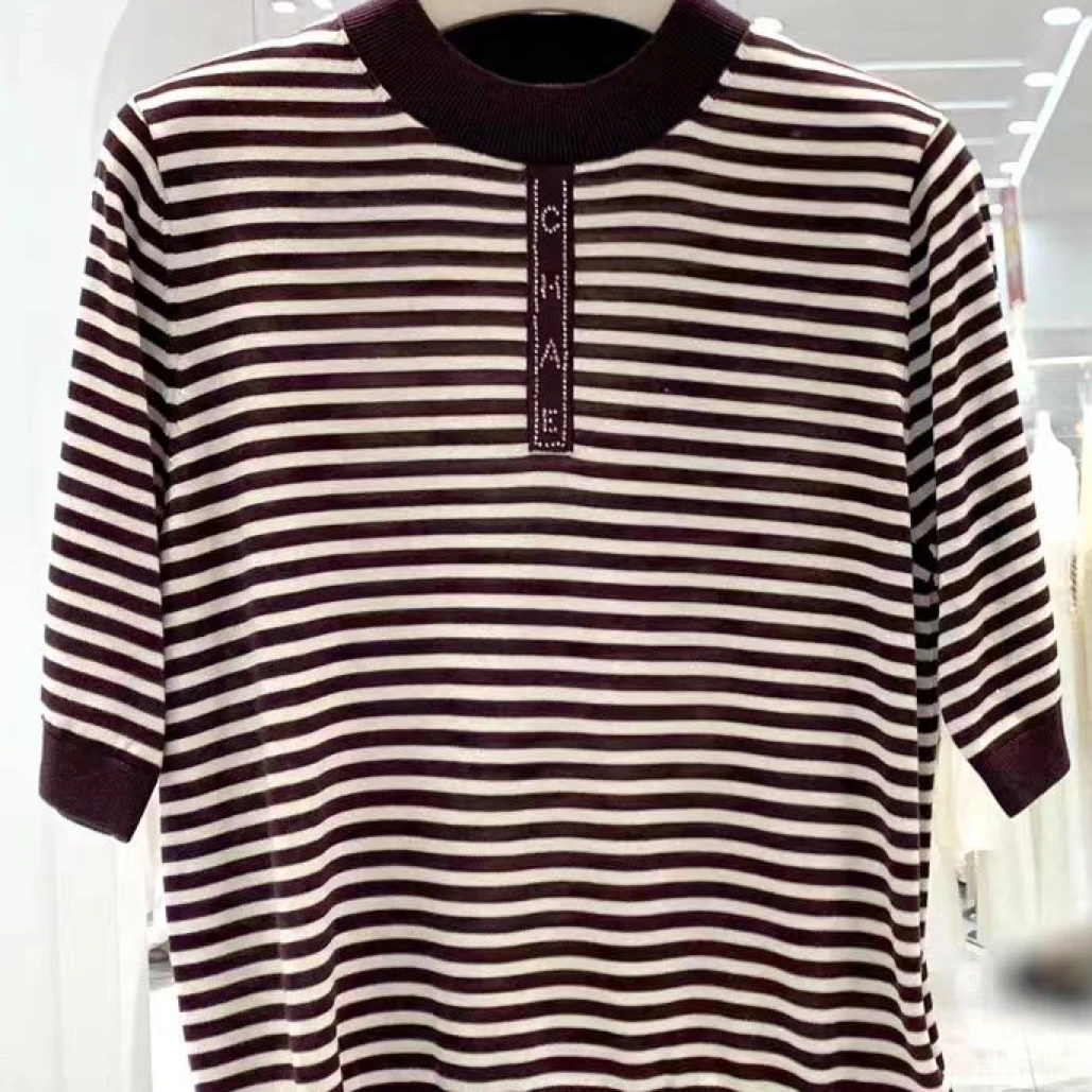 《霞姐服饰》秋季新款莱赛尔针织中袖百搭气质时尚货号：93116