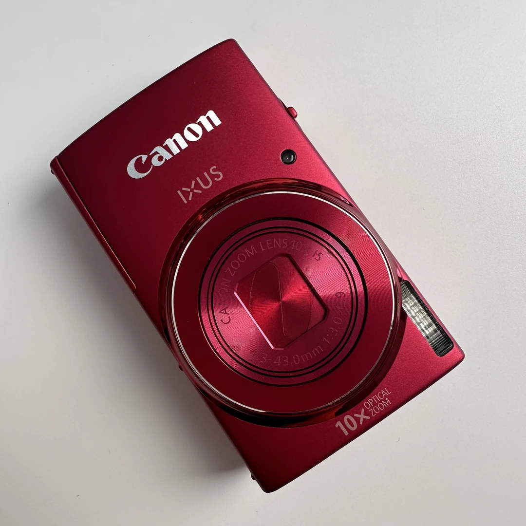 95新 Canon/佳能 ixus155红色两千万像素10倍变焦ccd数码相机