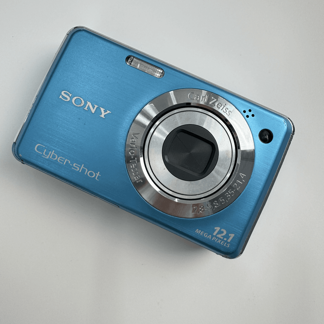 95新 Sony/索尼 w220蓝色1210万像素4倍变焦ccd数码相机