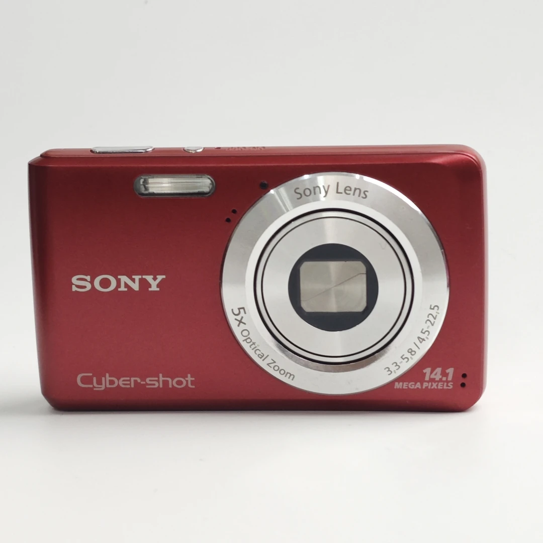95新 Sony/索尼 w520红色清冷感1410万像素4倍变焦ccd数码相机