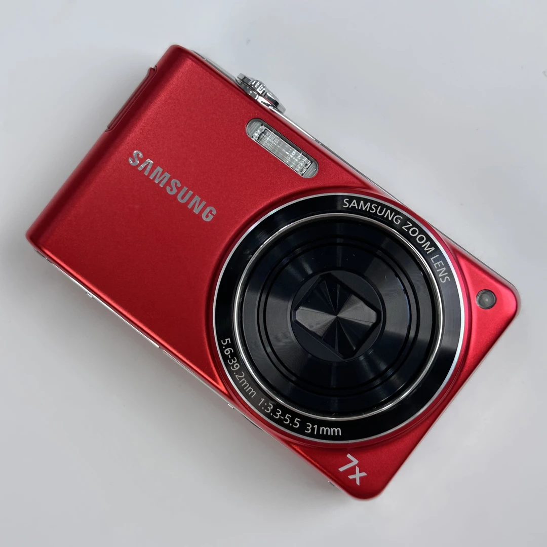 95新 Samsung/三星 pl200红色1420万像素7倍变焦ccd数码相机