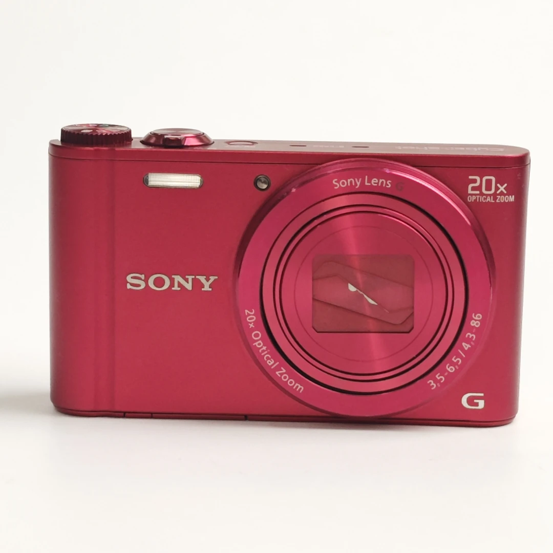 95新 Sony/索尼 wx300红色1820万像素20倍变焦ccd数码相机