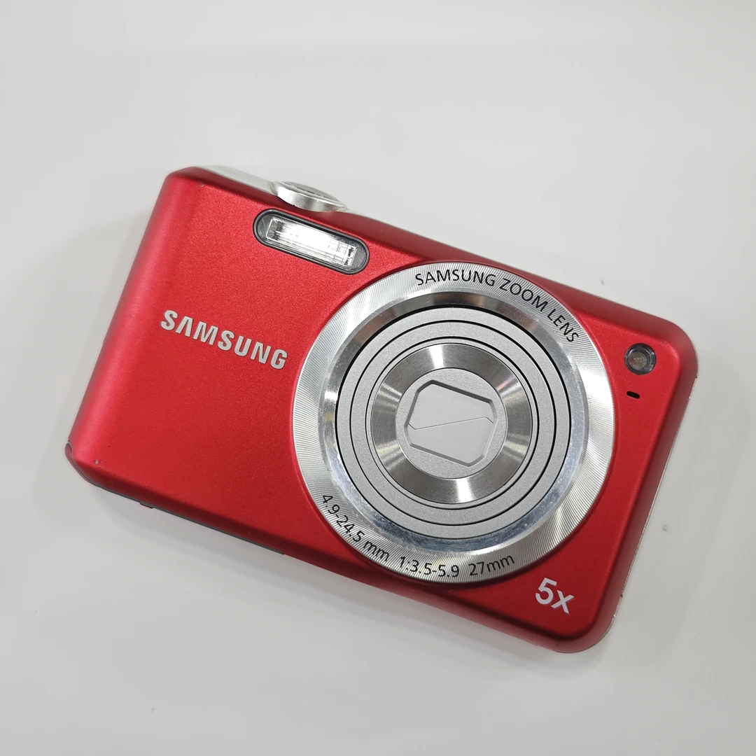 95新 Samsung/三星 es70红色1220万像素5倍变焦ccd数码相机