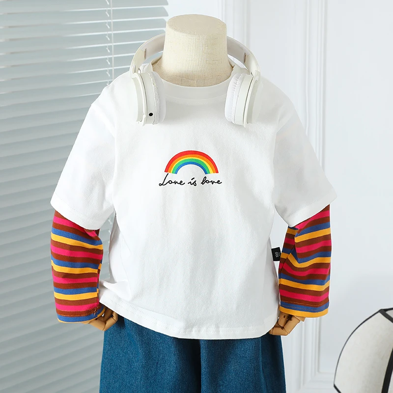 【俏皮天使】男童长袖t恤春秋装新款儿童体恤上衣打底衫童装