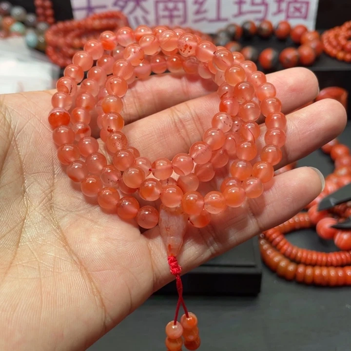 南红玛瑙手链未镶嵌
