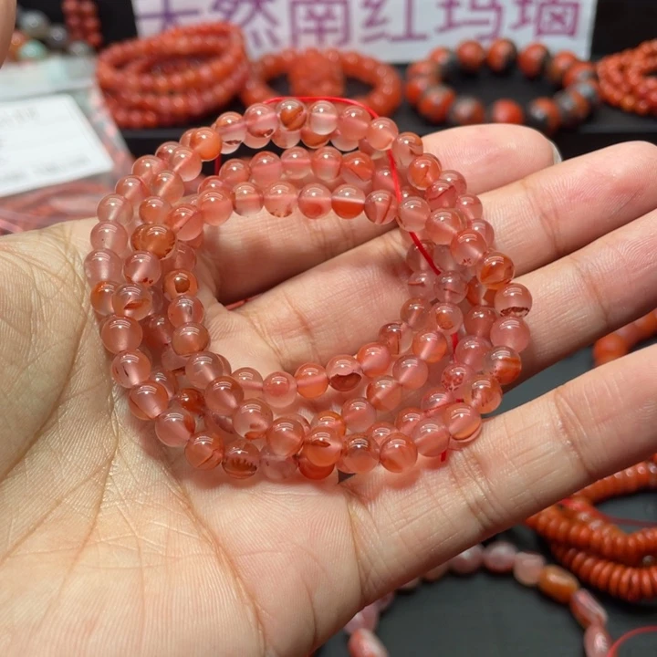 南红玛瑙手链未镶嵌