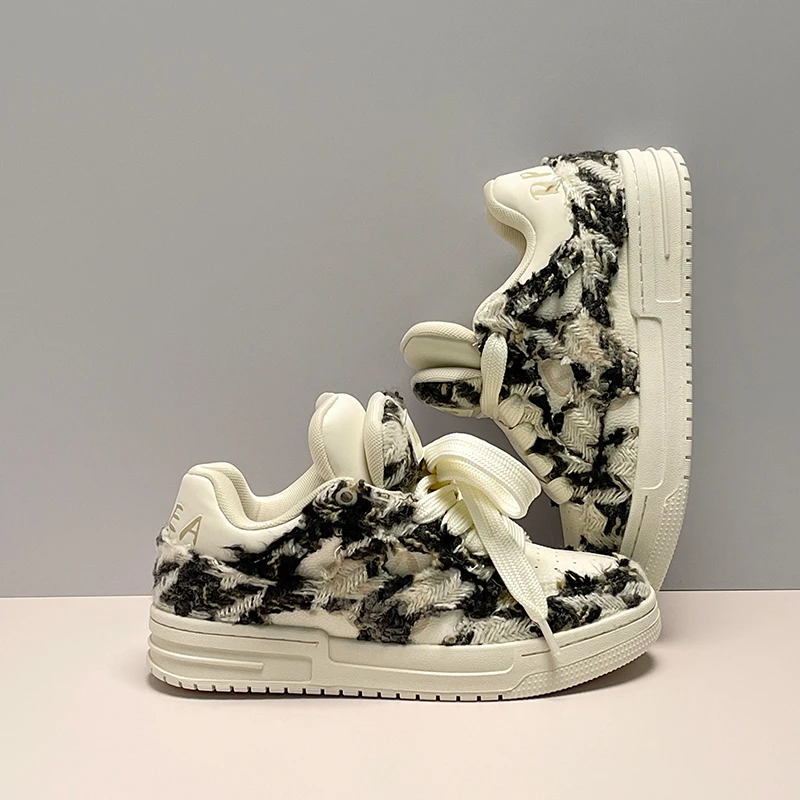 国潮原创小众破坏设计国风山水泼墨画休闲百搭板鞋潮流鞋子男女