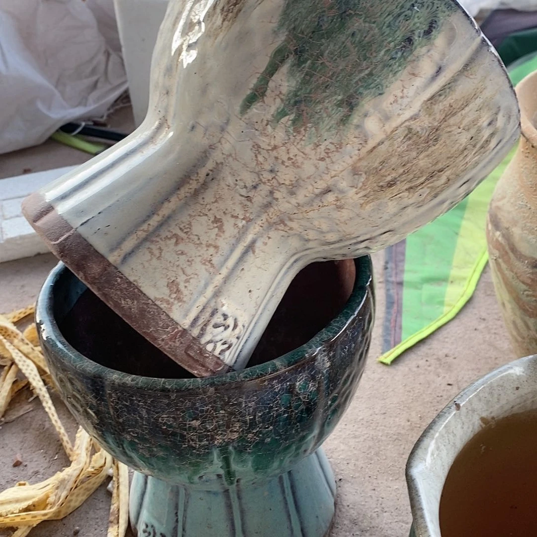 红陶20CM（含）-50CM（不含）瑕疵18-19两个