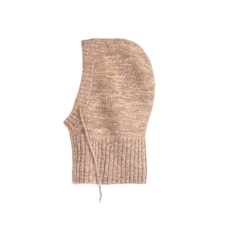 秋冬针织定制合股花纱加厚保暖百搭围脖帽子