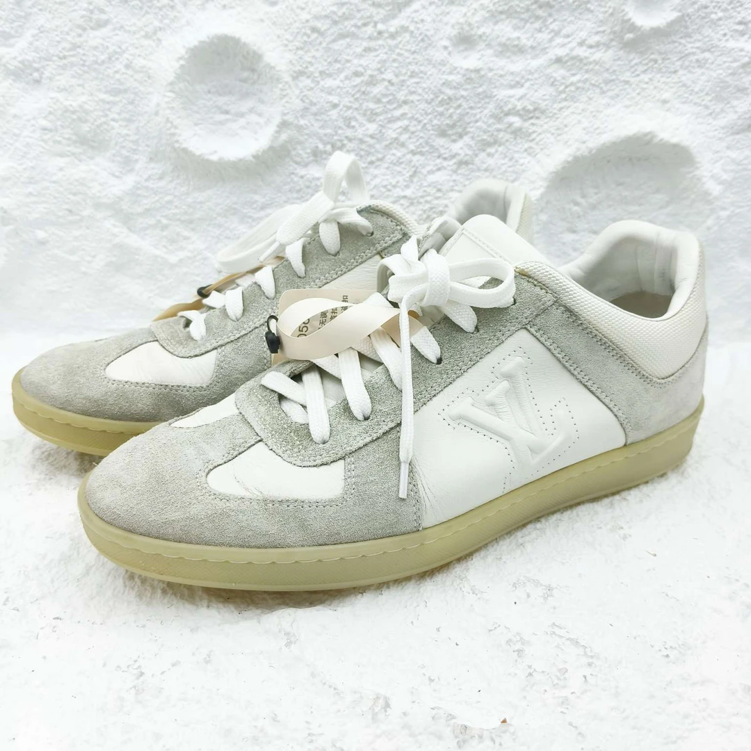 路易威登/Louis Vuitton/5码/39码/米白麂皮休闲板鞋/非全新