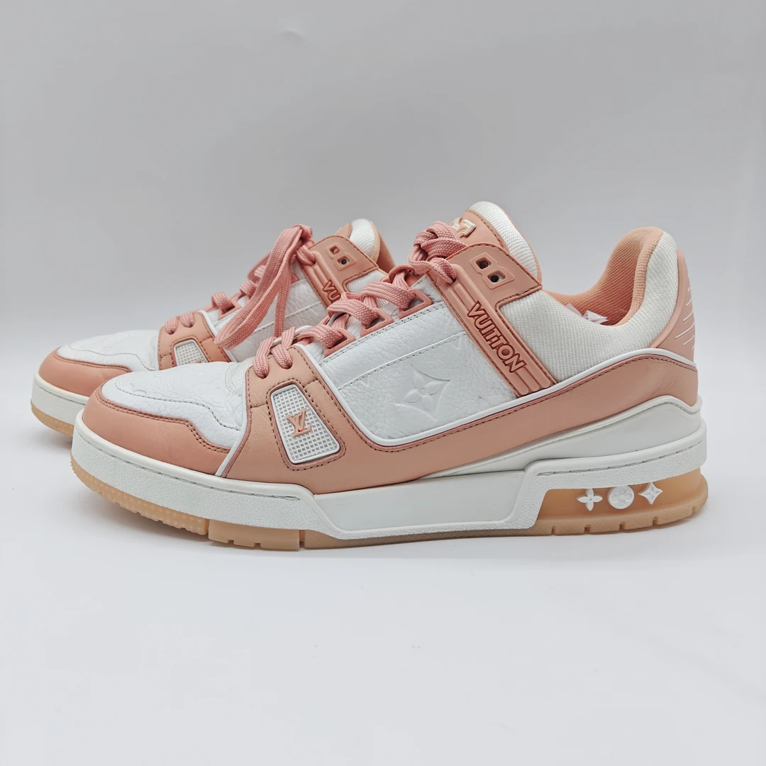 路易威登/Louis Vuitton/7码/41码/水晶底粉橙色/非全新潮鞋