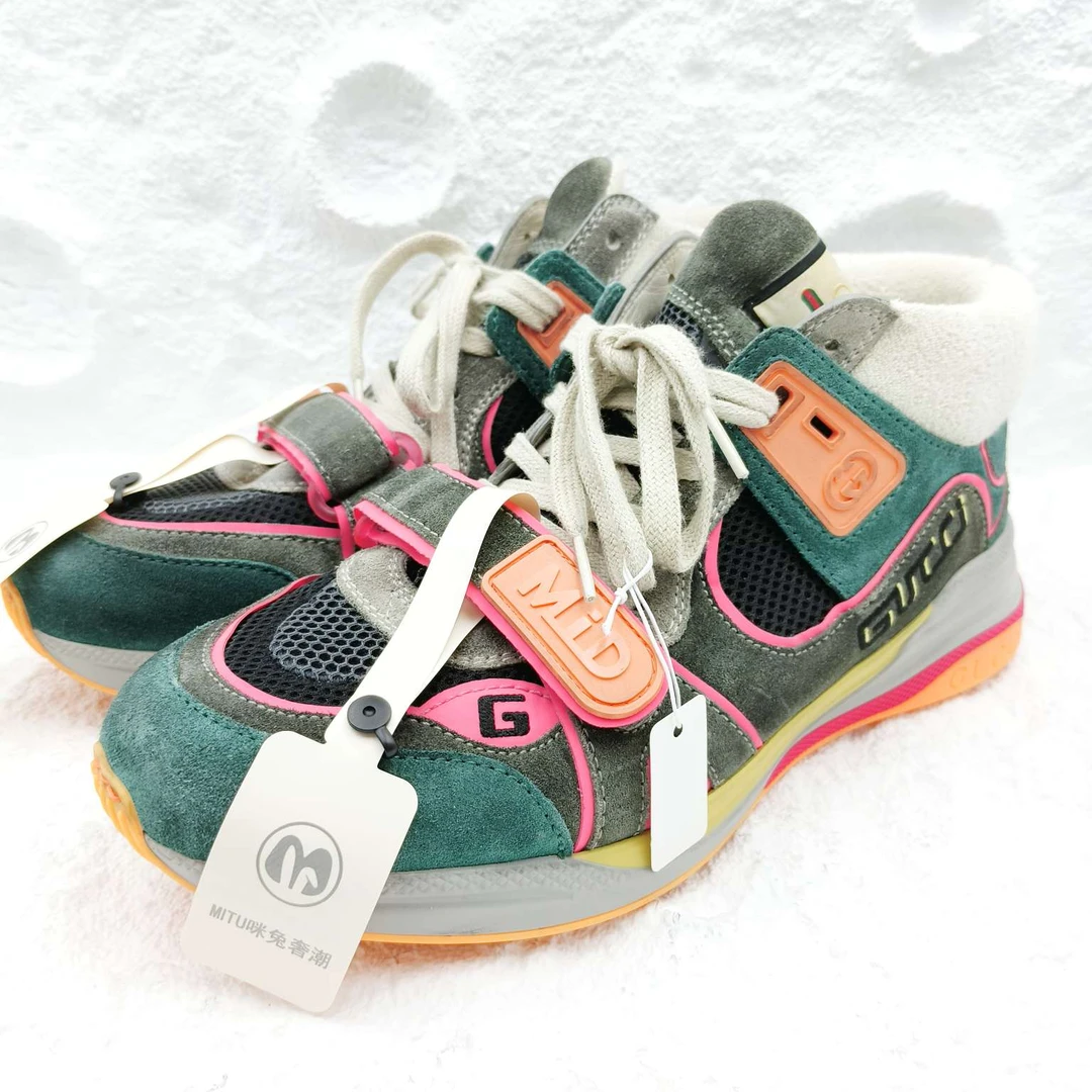 古驰/Gucci/8码/42码/Gucci/Ultrapace复古跑鞋潮流/非全新