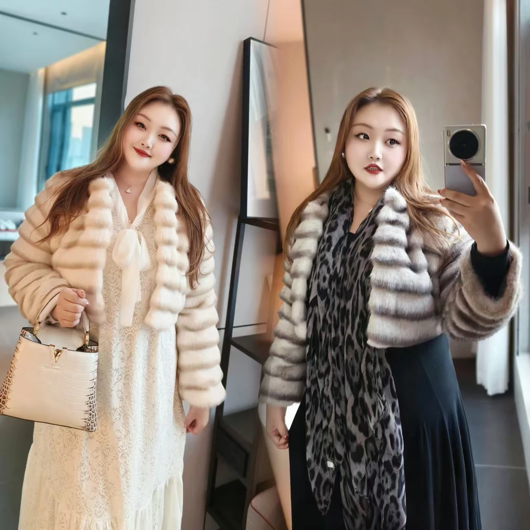 【柔情贵妇】钻石家大码轻奢气质渐变纹理高端外套  DWT2422