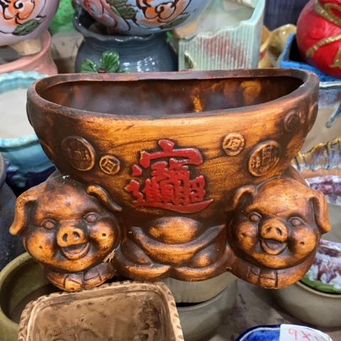 陶瓷20CM以下双猪