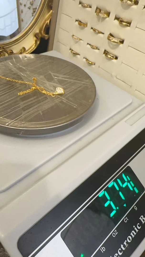 足金精品莫桑手链