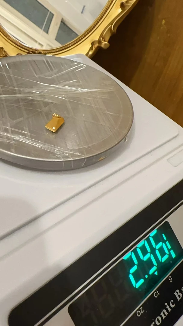 足金精品莫桑吊坠