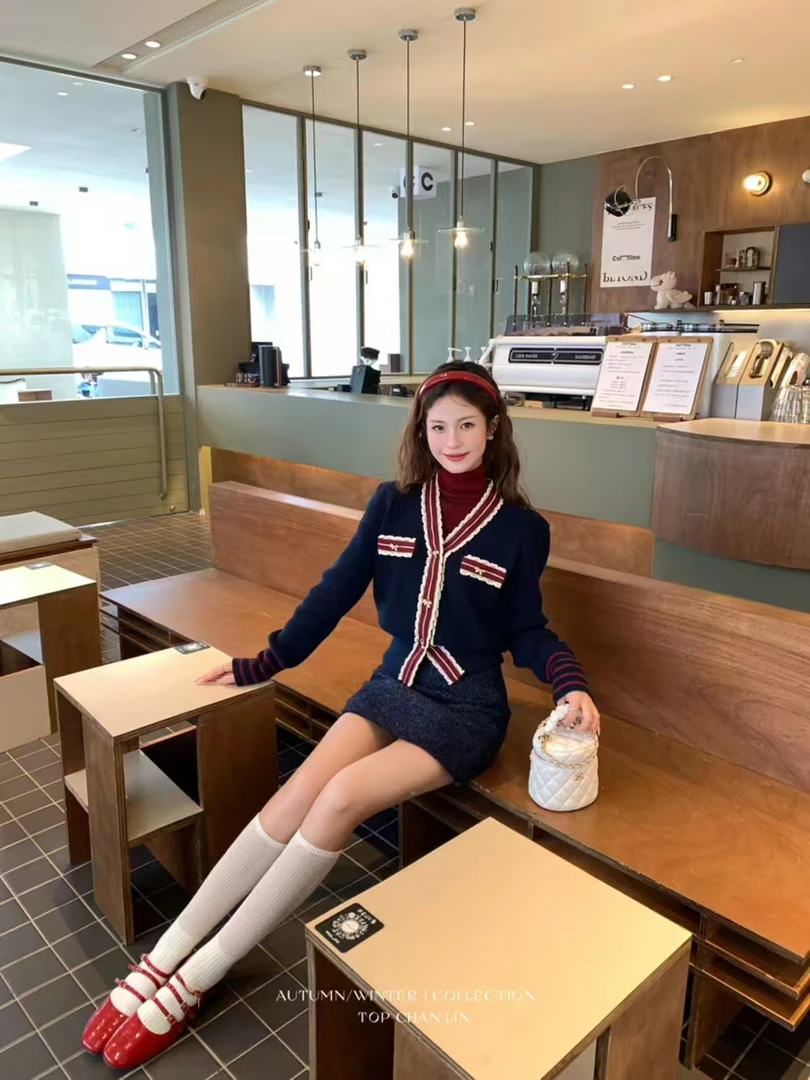 小香风气质女人味针织开衫