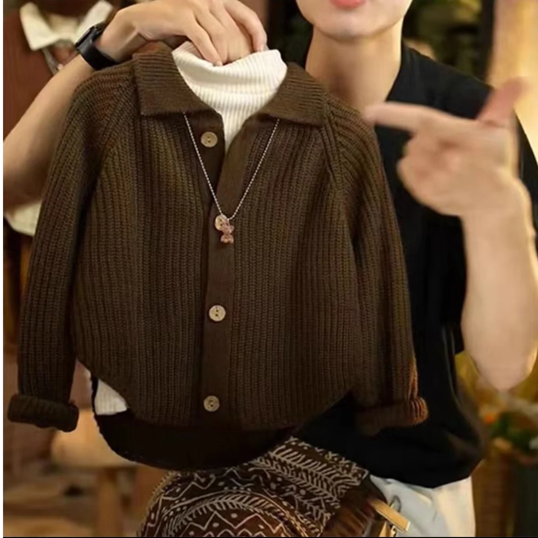 （沐子家专属）韩版新品时髦洋气休闲针织毛衣宝宝时尚纯色针织毛衣