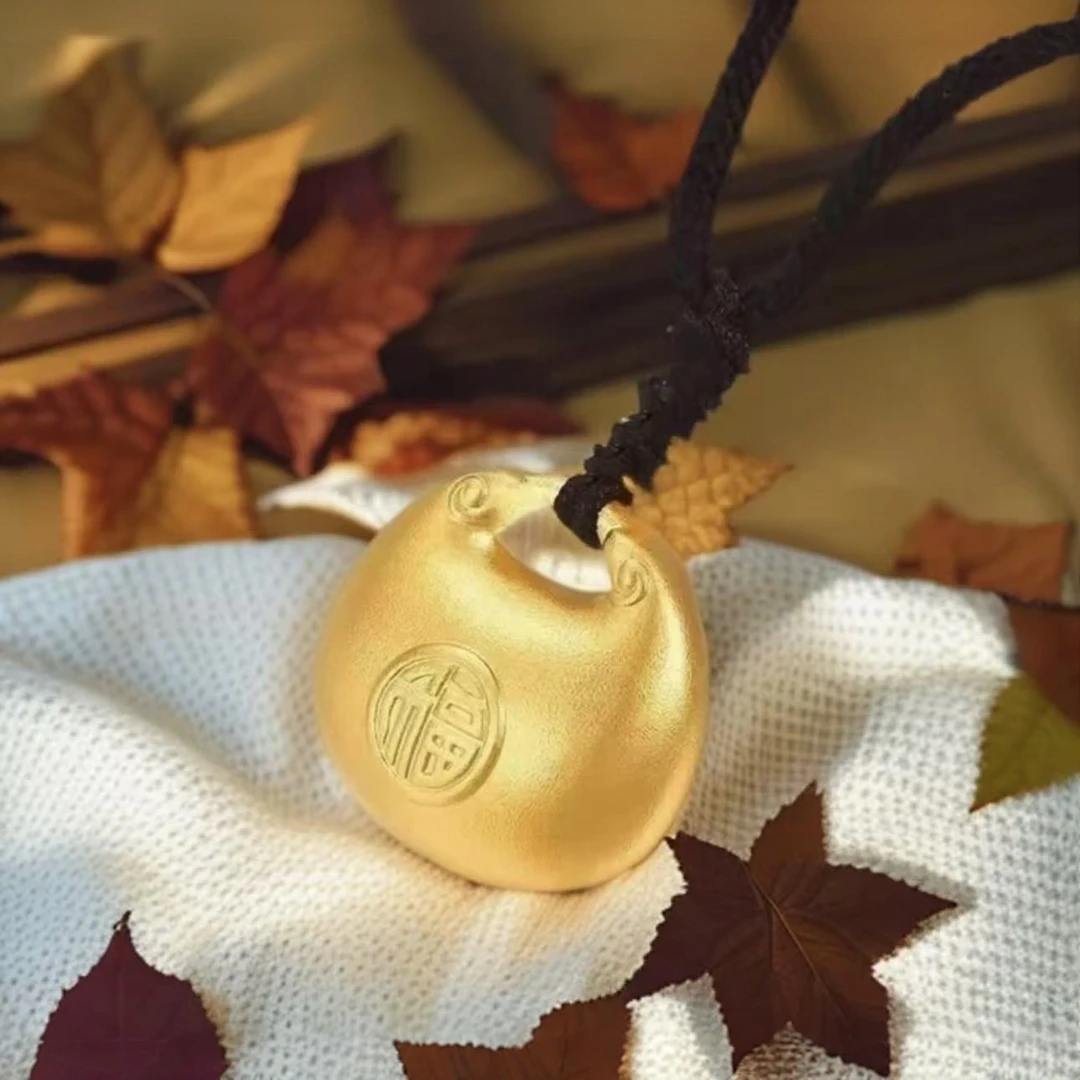 古法工艺胖福小胖福吊坠福字带绳车载福字清洁个护