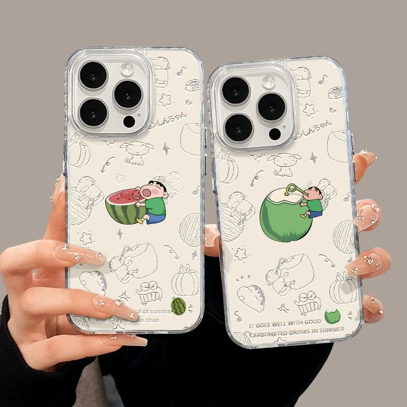 椰青小新苹果15手机壳iPhone13镭射14小众11气囊12promax防摔78P