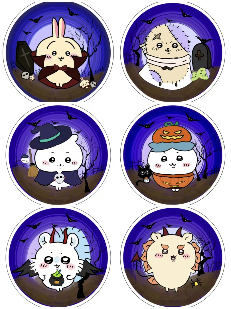 【吉伊卡哇】chiikawa万圣节系列炫彩冰箱贴 第一弹