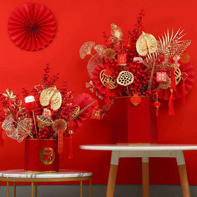 年宵花福扇叶材尤加利扇叶福桶插花花束材料