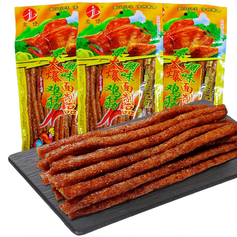 火爆鸡筋辣条君仔素172g大包袋装儿时怀旧麻辣解馋网红小零食小吃