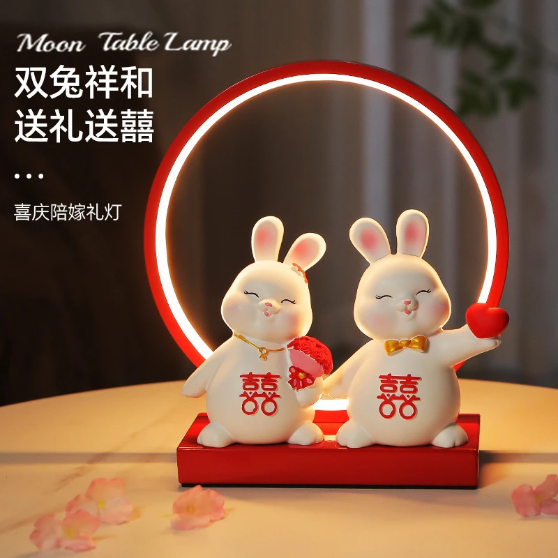 新婚礼物送新人结婚礼品婚庆新娘高级实用闺蜜高档订婚长明灯摆件
