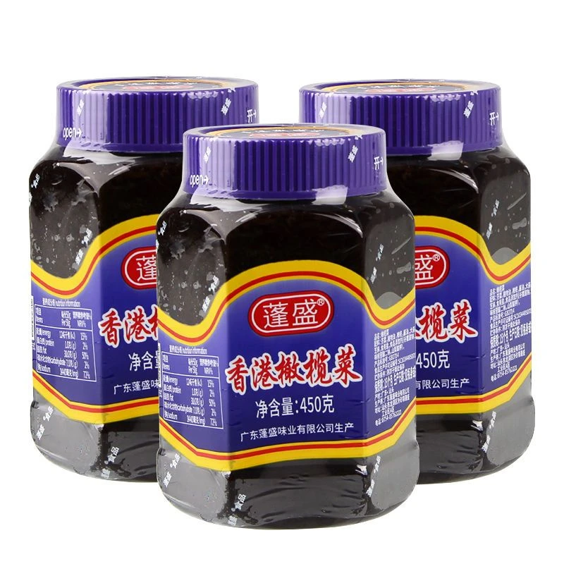 蓬盛橄榄菜特产大瓶装酱菜调味料腌制酱菜潮汕香港风味开味橄榄菜
