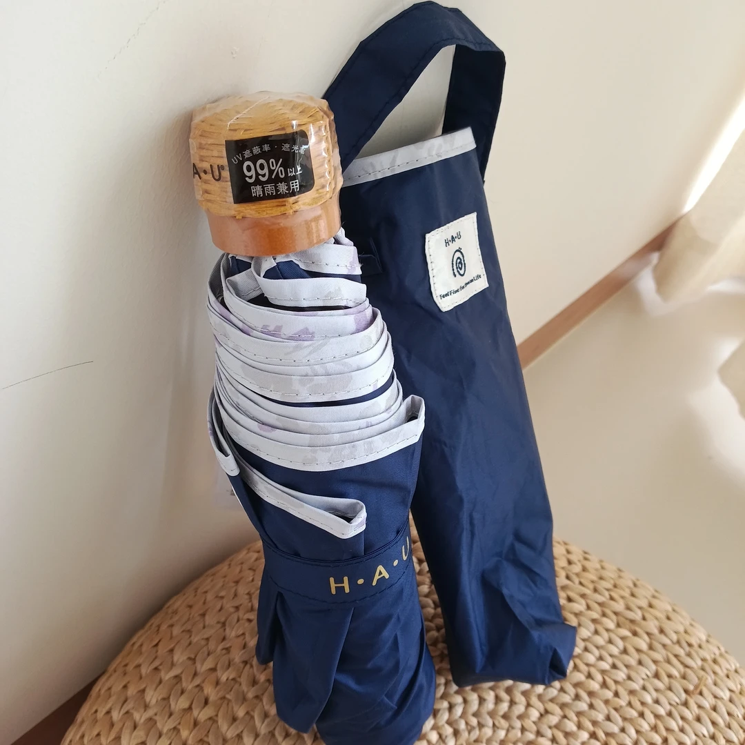 日本200克铝合金三折晴雨两用雨伞