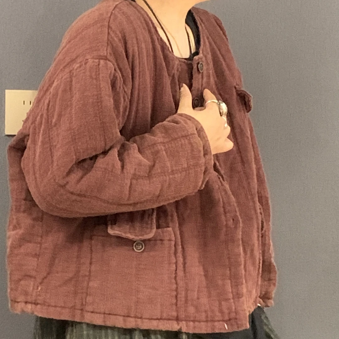 双层夹棉短肥款三色个性百搭外套