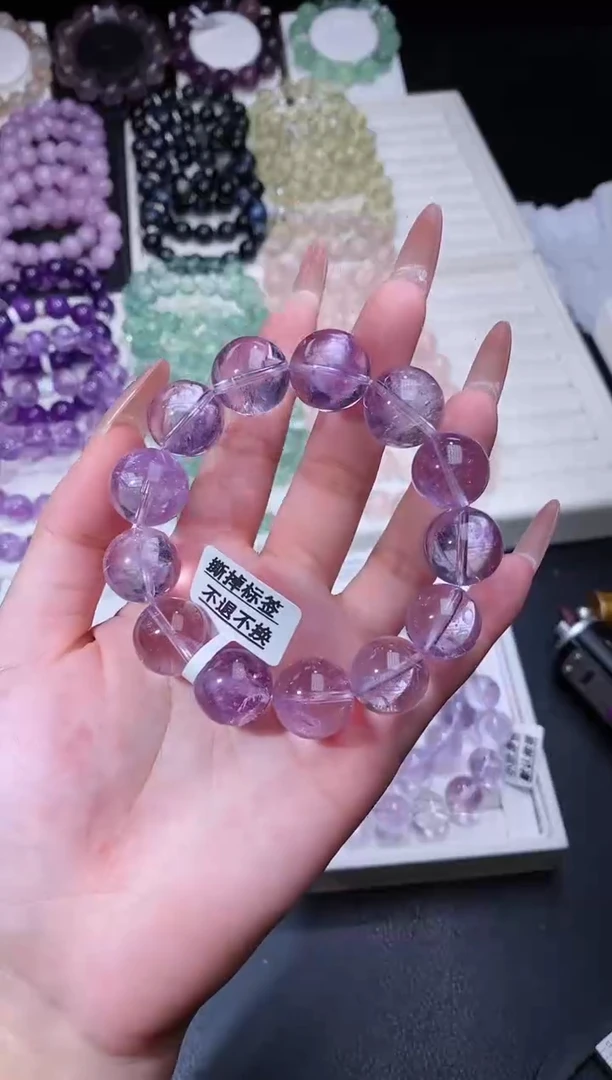 【闪购商品】水晶手链未镶嵌1016.50玻利维亚紫水晶多样性发其一