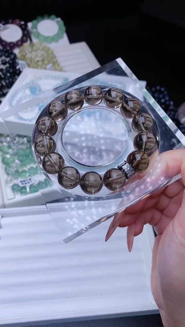 【闪购商品】水晶手链合金1022.21香槟茶晶手串 多样性发其一