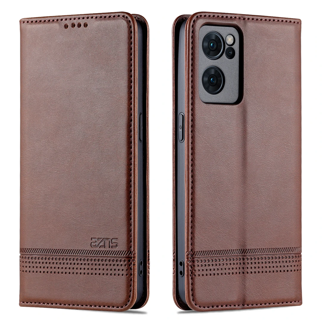 【高档牛纹+磁吸翻盖皮套】适用OPPOReno7SE手机壳商务全包防摔