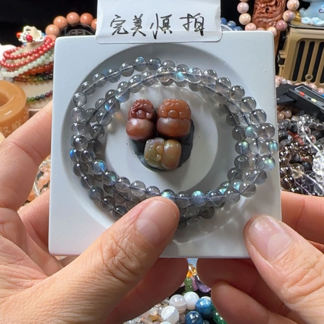 【闪购商品】石英质玉手链未镶嵌一***子