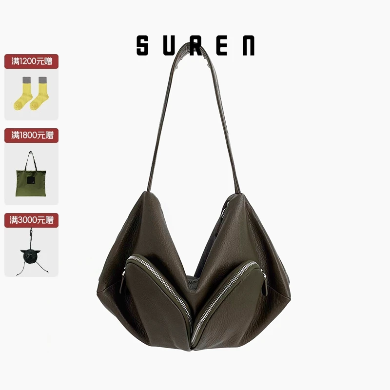 素人【新品上市】 原创设计小众女士飞耳机车包单肩包腋下包1383