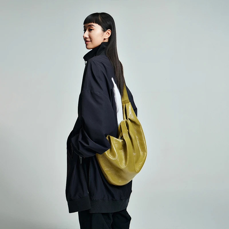 素人SUREN原创设计单肩斜挎手提包高级感女士手提包1386