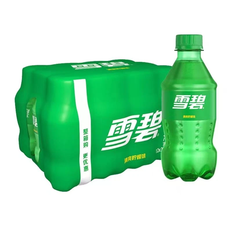 雪碧含糖300ml装清爽柠檬味碳酸饮料6小瓶装雪碧年货迷你饮品即饮