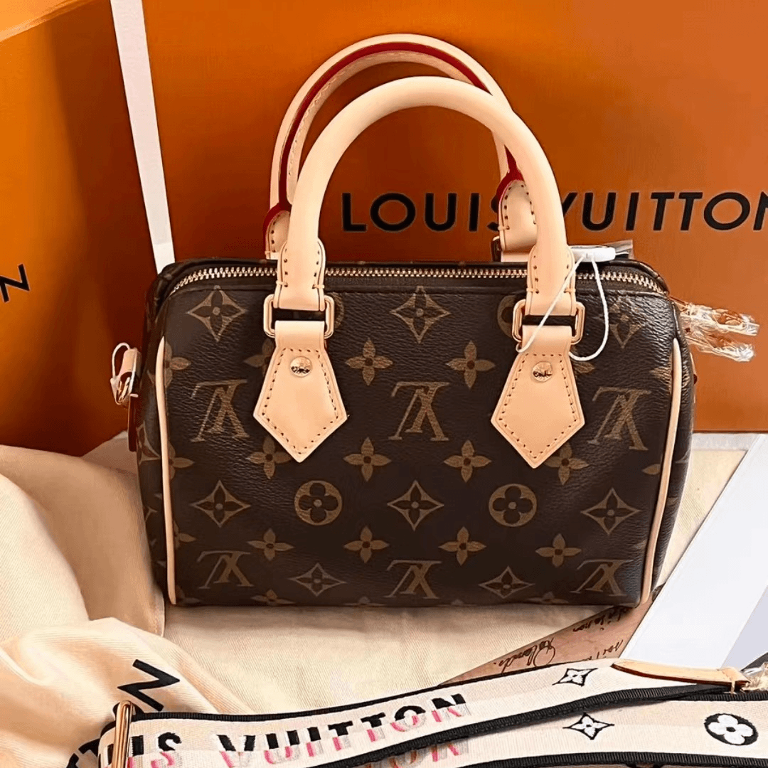 99新 LouisVuitton/路易威登 speedy20 sp20 枕头包老花 现代款