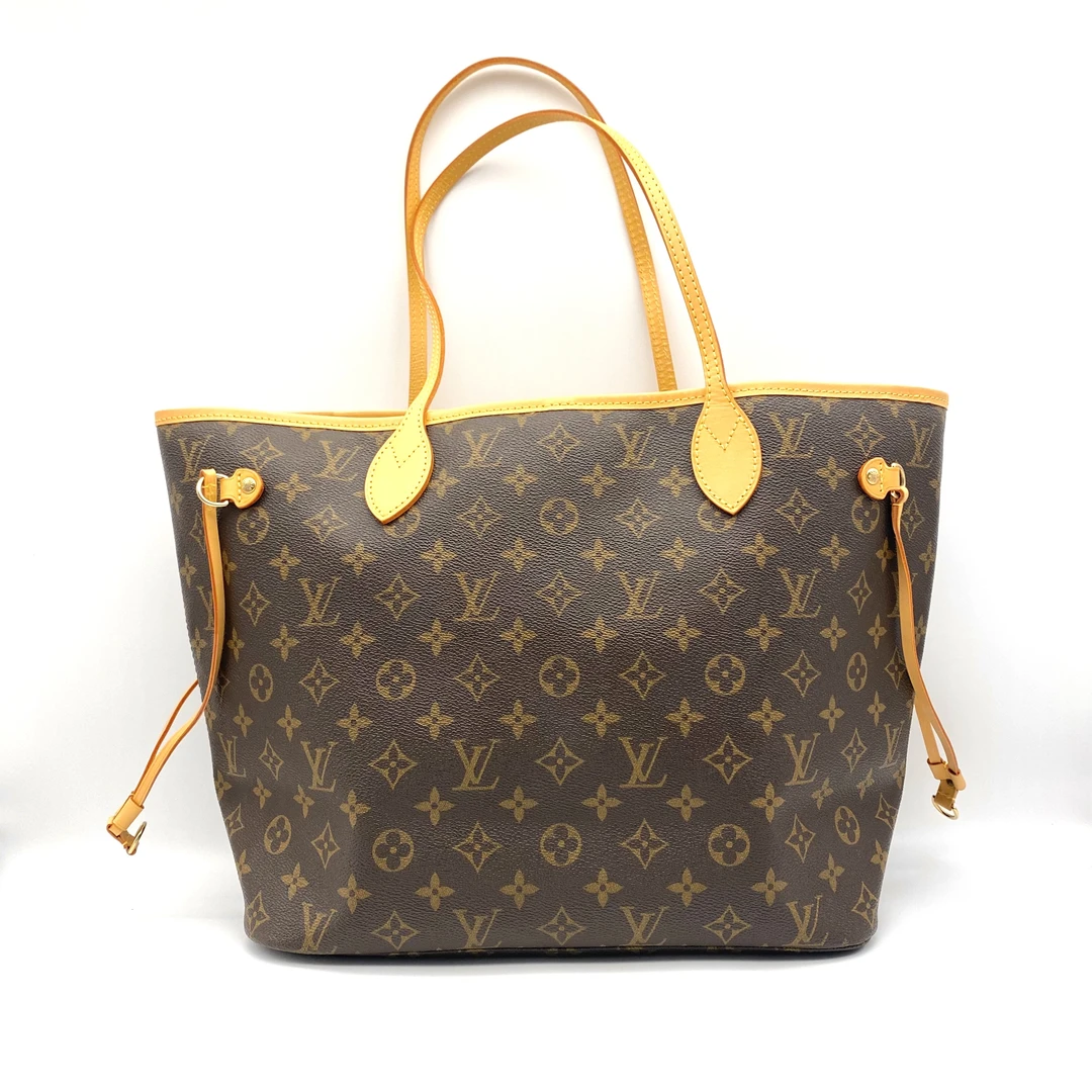 99新 LouisVuitton/路易威登 购物袋 nf中号 彩色/卡其neverfull
