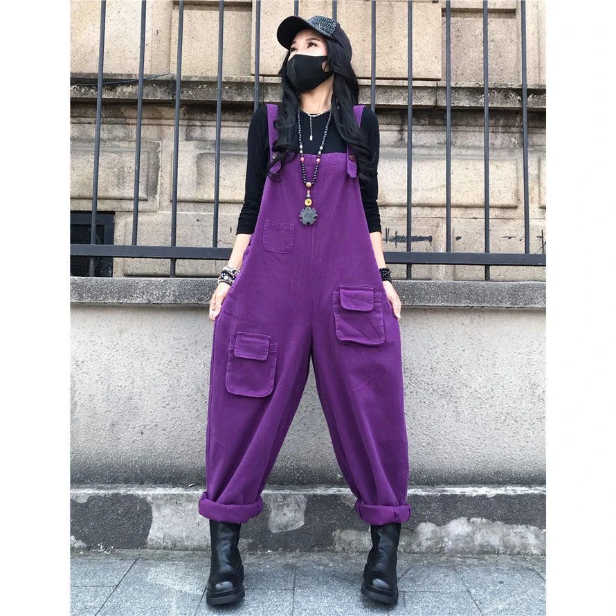 实拍现货2024春秋新款前后两穿宽松大码水洗斜纹牛仔背带裤