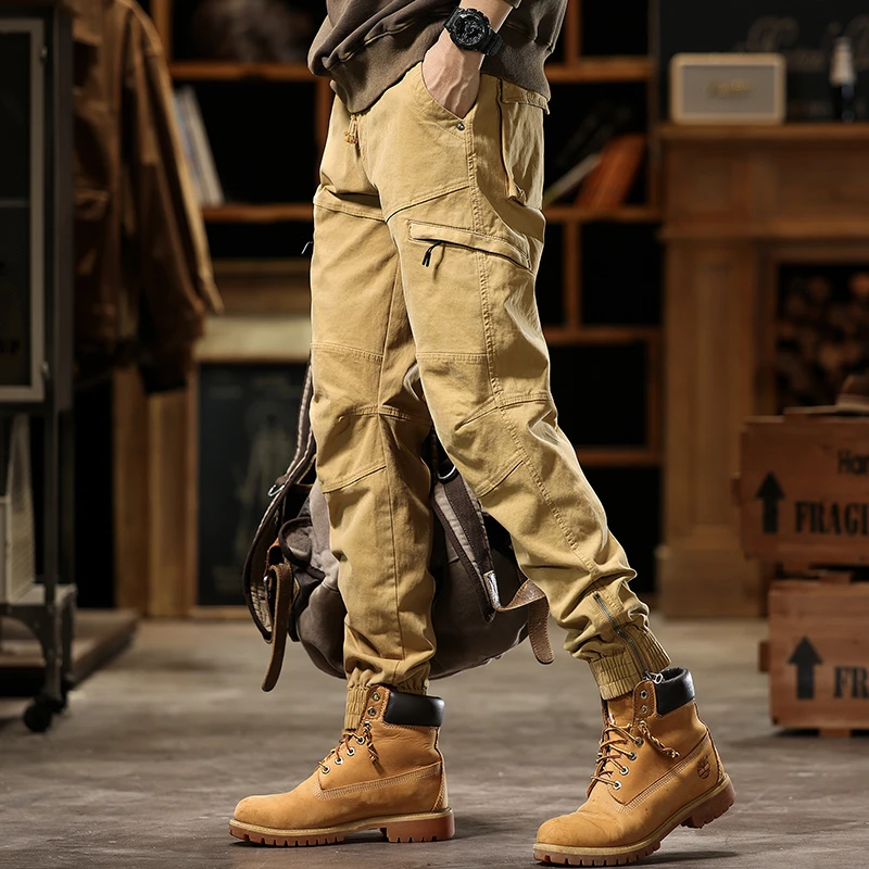 潮掌柜秋冬新款裤子潮流工装裤户外男士男款大码宽松裤登山工装裤