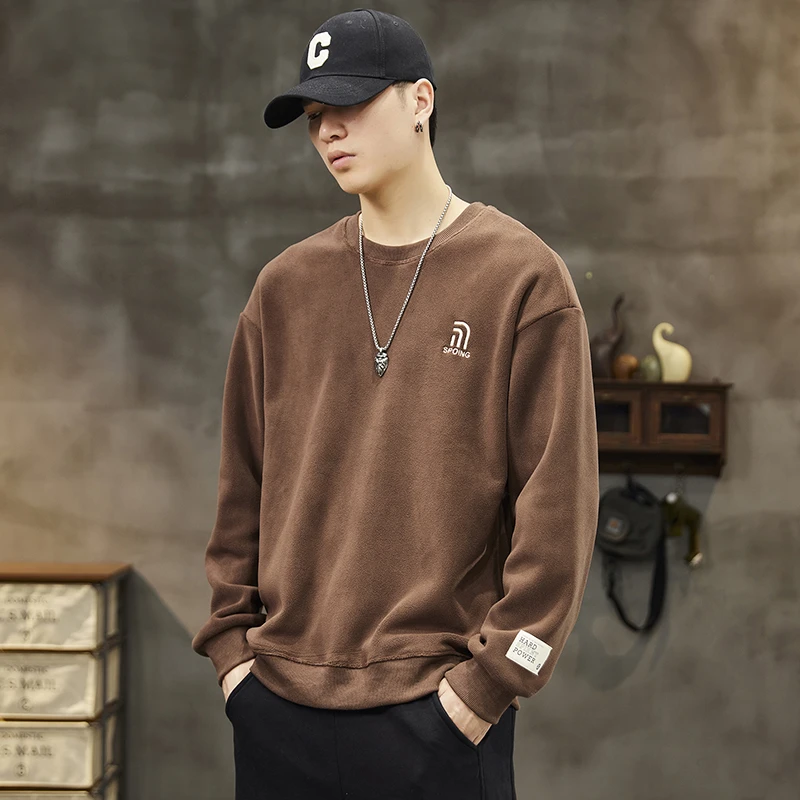 潮掌柜时尚潮流加绒男士卫衣大码重磅卫衣高档男士卫衣摇粒绒卫衣