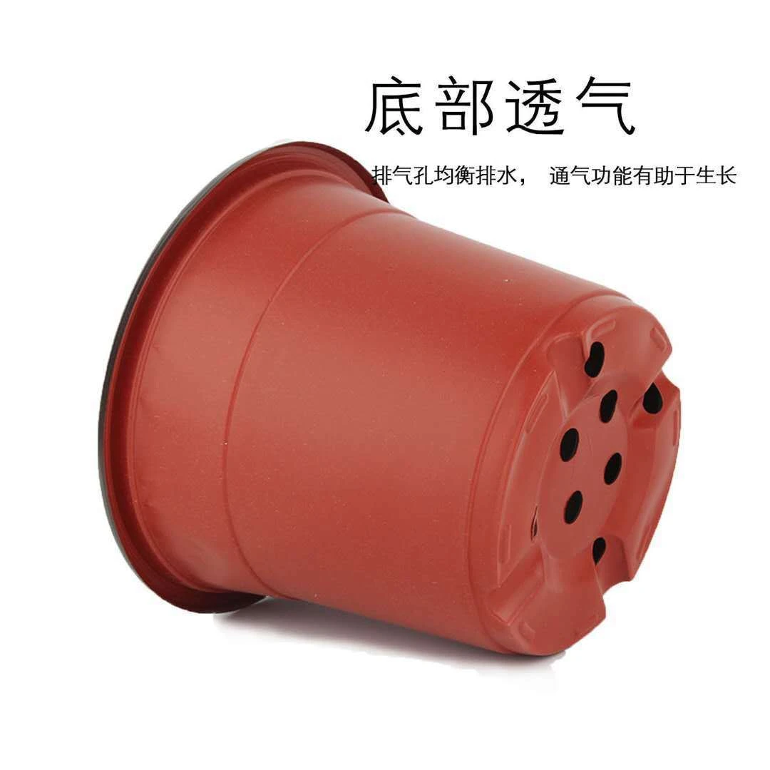 白色加厚双色盆塑料花盆一次性育苗盆