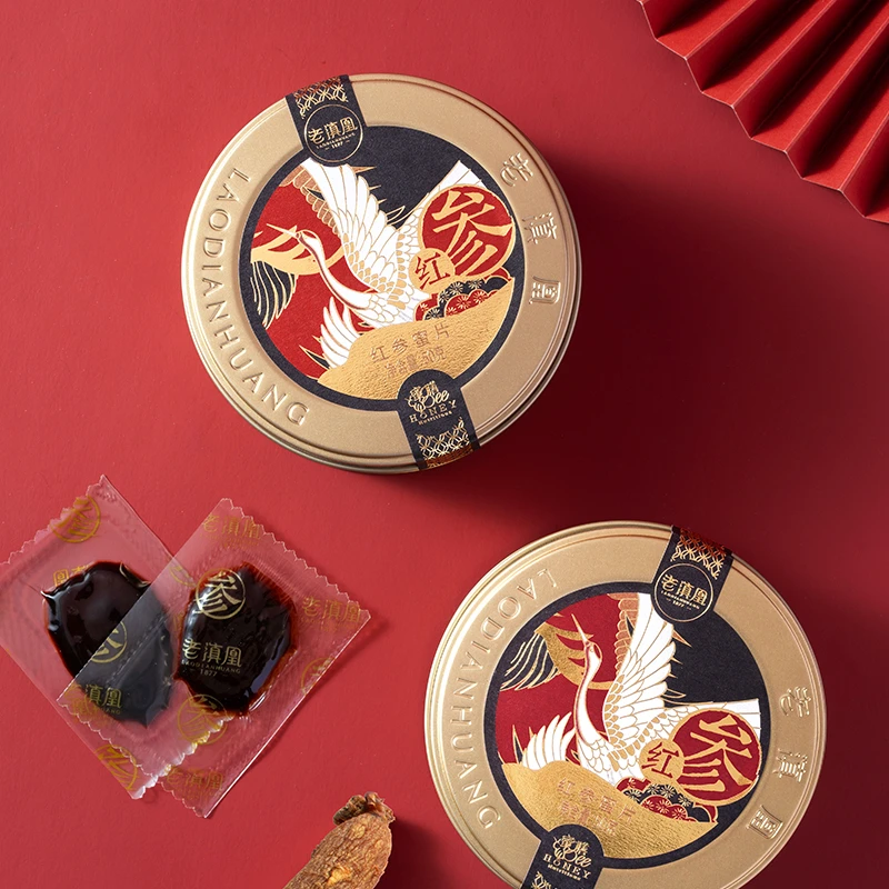 老滇凰长白山红参蜜片 鲜参切片营养蜂蜜 小袋包装参片 净含量50g