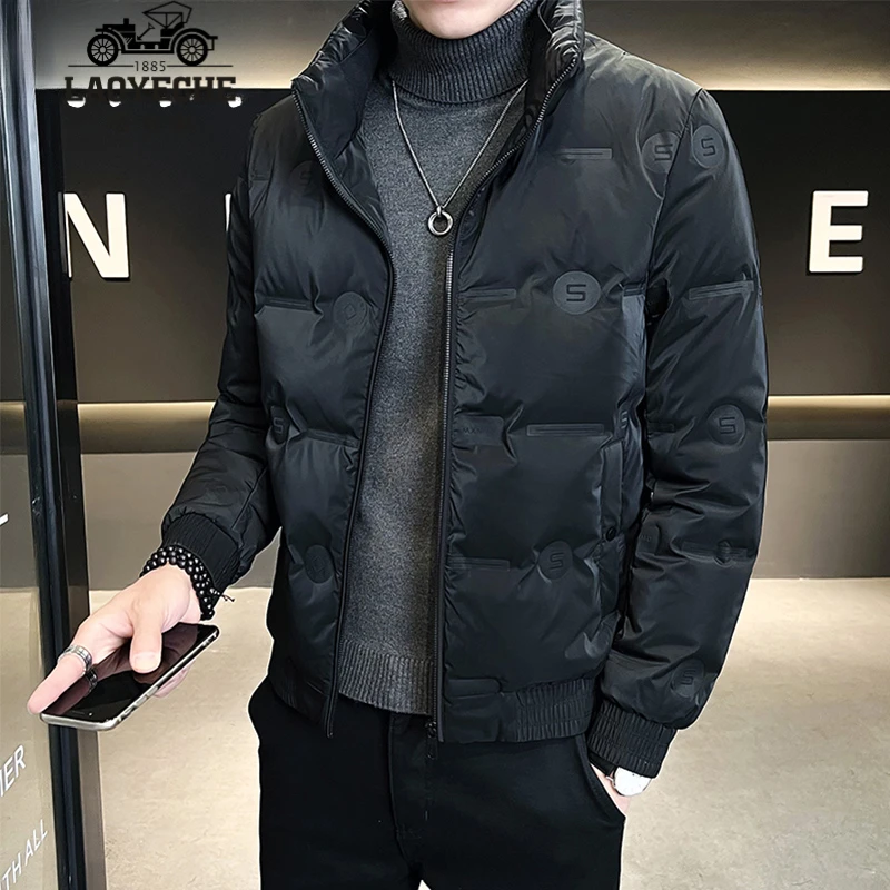 【达人专享】老爷车男士羽绒服冬季立领保暖上衣潮流短款外套男