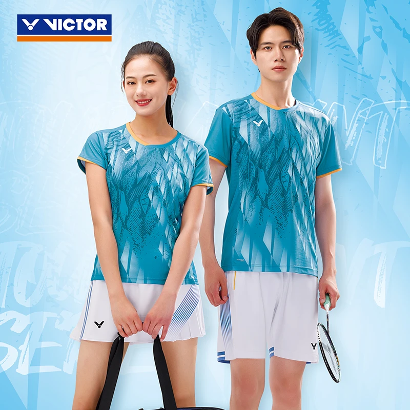 威克多VICTOR胜利羽毛球服T-45000TD/46000TD速干透气戴资颖短袖T